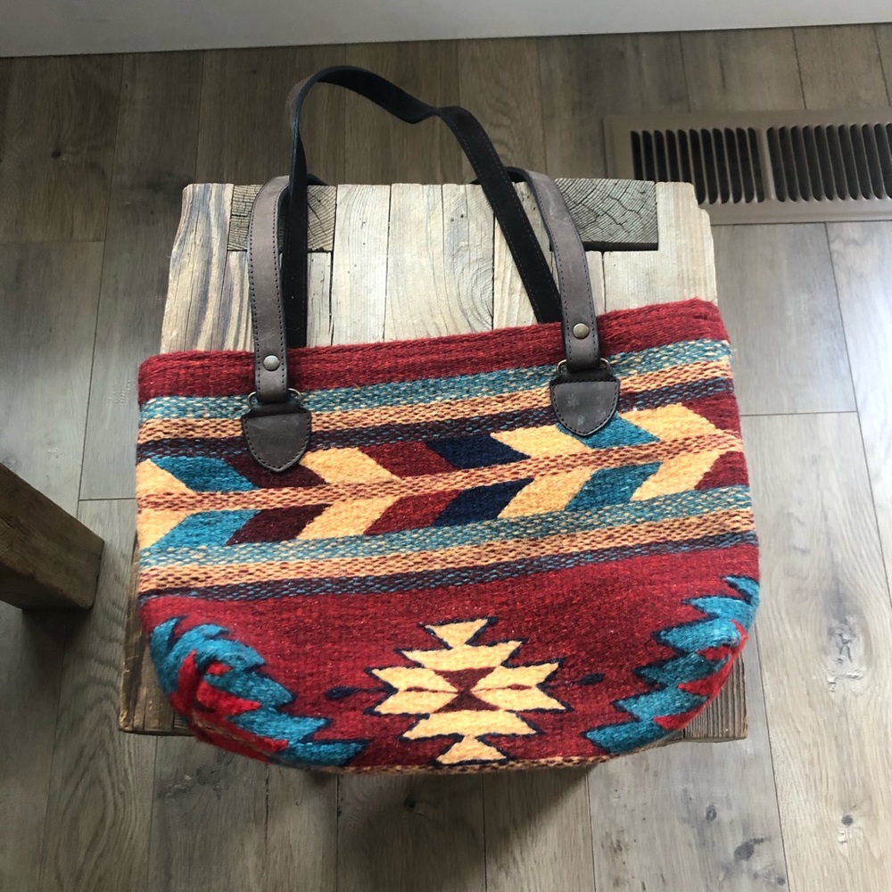 MZ fair trade red arrows shoulder bag